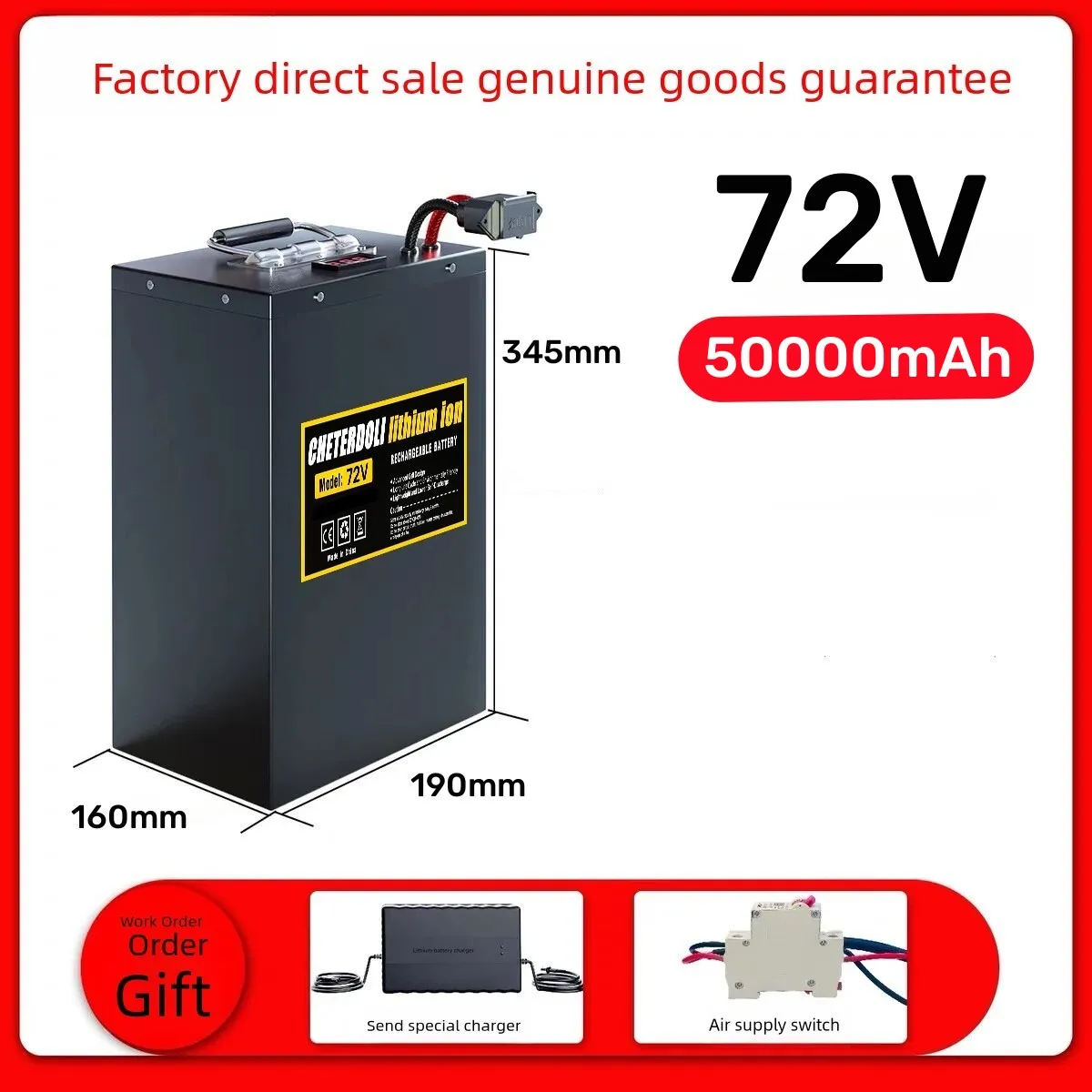 Aleaivy 60V 72V Ebike Lithium  - 72V 30Ah Lifepo4 Battery Pack ulasan dan harga