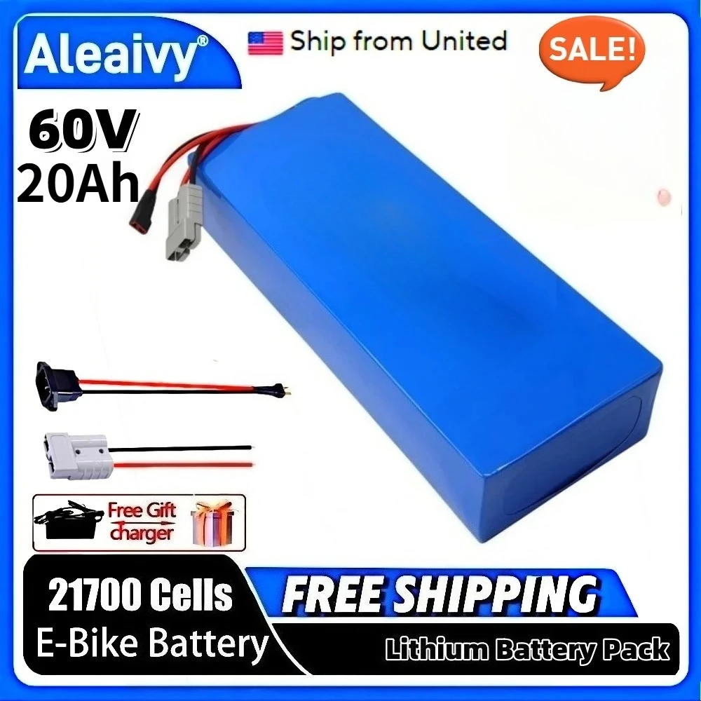 16S6P Aleaivy 60V 20Ah Lithium - 60V 30Ah 21700 Battery Pack ulasan dan harga