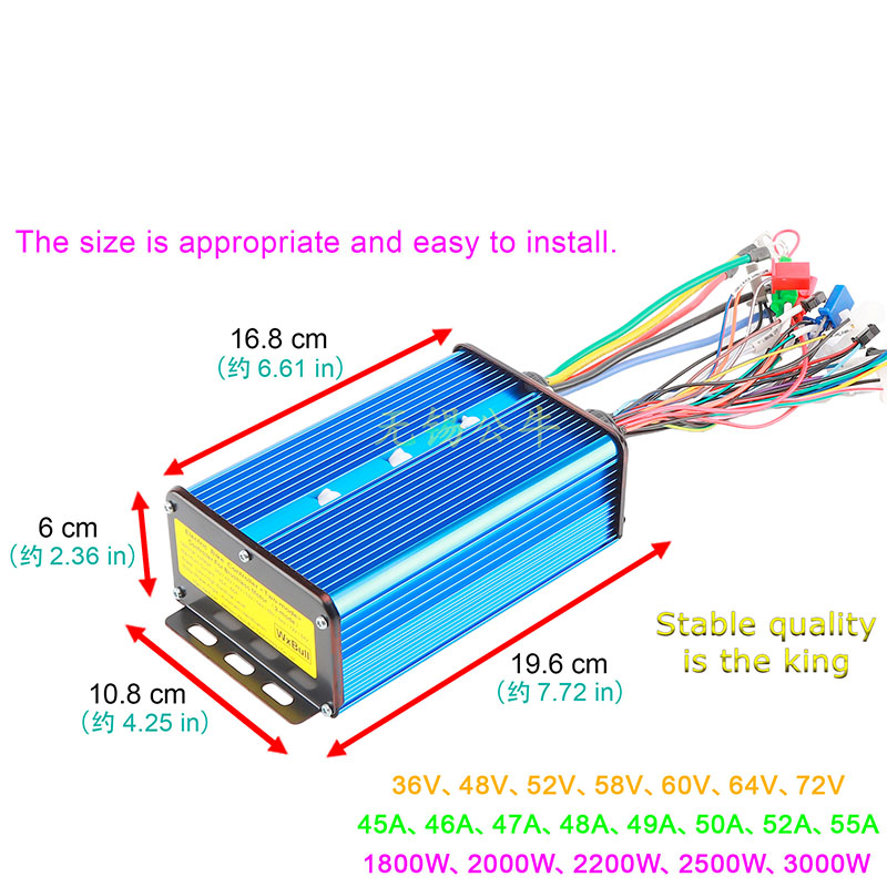 DC Brushless Motor Controller  - 72V 45A Dual Controller ulasan dan harga