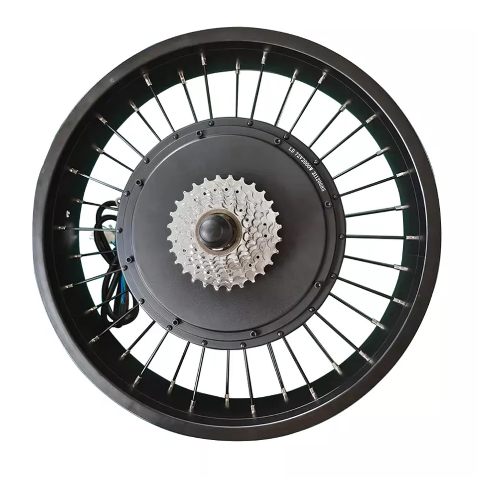 High Power 20 Inch Brushless G - 60V 5000W Brushless Hub Motor ulasan dan harga